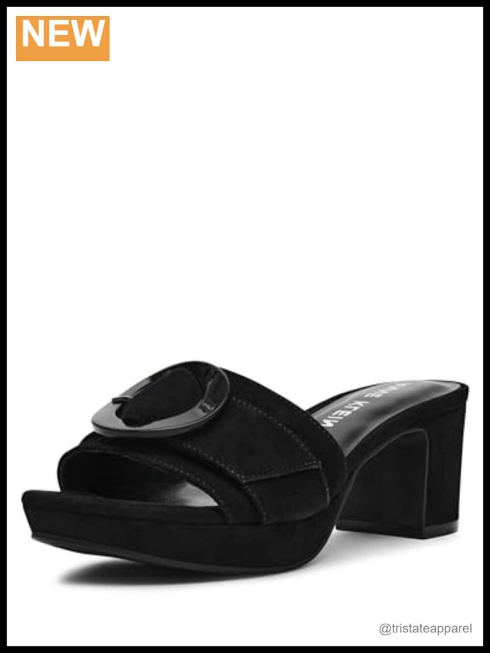 Women's Block Heel Sandals | Raffia & Suede | Slip-On